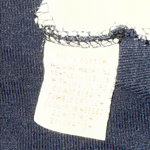 Vanilla Sugar Black tan Blue Graphic 3/4 sleeve Blouse lace Y2K biker chick boho - Picture 10 of 10